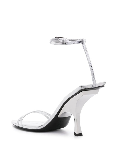The Attico Ester 95mm leather sandals - Silver - zdjęcie produktu nr 2