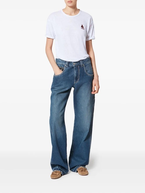 MARANT ÉTOILE Koldia logo T-shirt - White - zdjęcie produktu nr 2