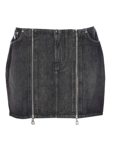Jean Paul Gaultier zip-front pocket mini skirt - Grey - zdjęcie produktu nr 1
