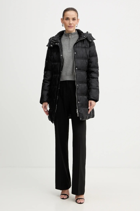 Guess kurtka IMMA kolor czarny zimowa W5BL44 W2912 - zdjęcie produktu nr 2