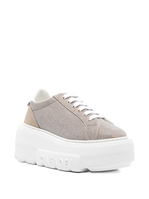 Casadei platform lace-up sneakers - Neutrals - zdjęcie produktu nr 1