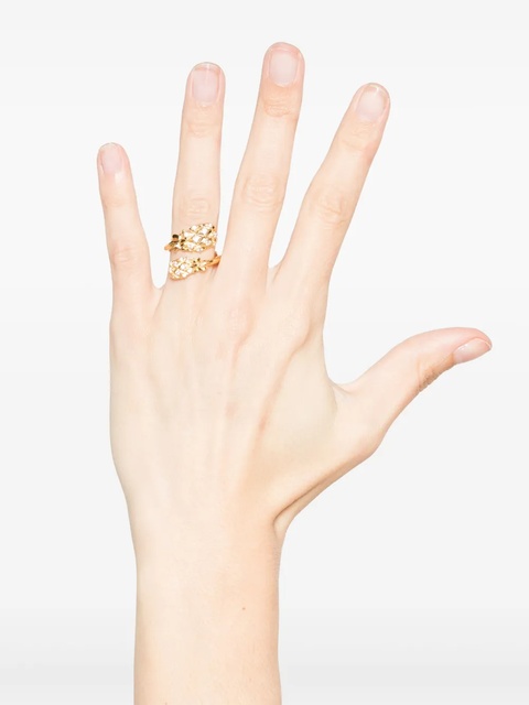Maje double-pineapple ring - Gold - zdjęcie produktu nr 2