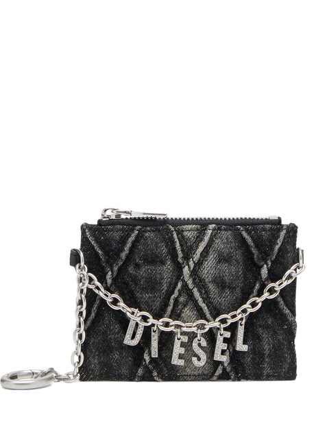 Diesel chain-detail card holder - Grey - zdjęcie produktu nr 1