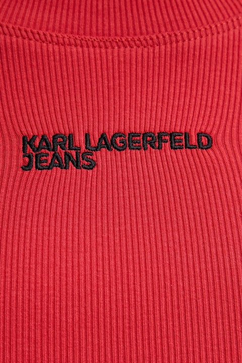 Karl Lagerfeld Jeans longsleeve kolor pomarańczowy B1W17050 - zdjęcie produktu nr 2