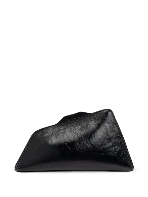 The Attico 8.30PM leather clutch bag - Black - zdjęcie produktu nr 2