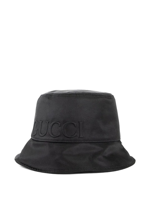 Gucci logo-embroidered bucket hat - Black - zdjęcie produktu nr 2