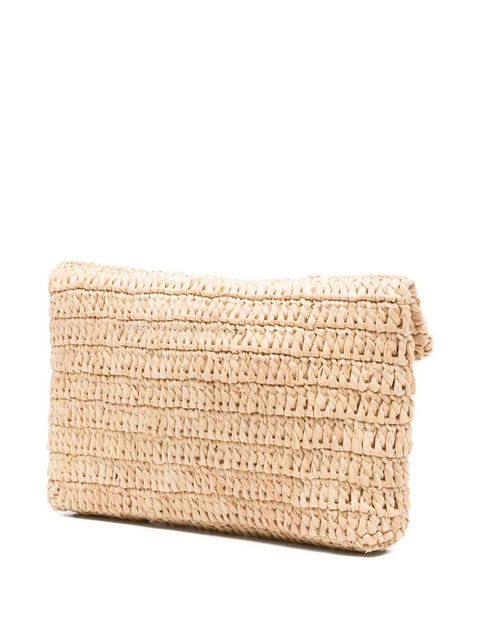 Saint Laurent envelope flap woven shoulder bag - Neutrals - zdjęcie produktu nr 2