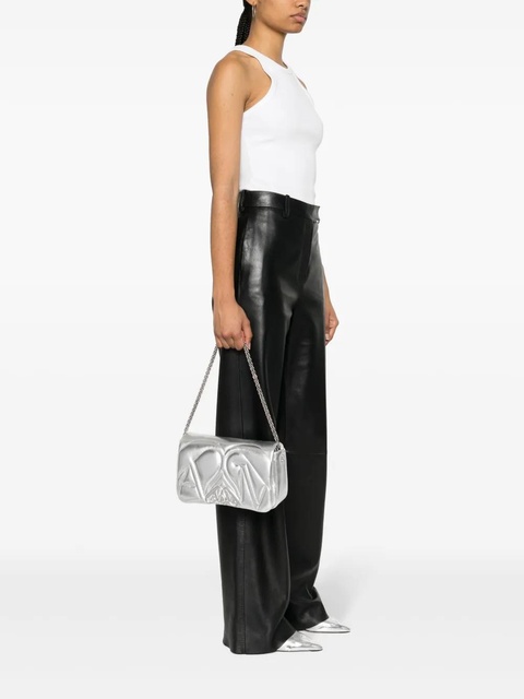 Alexander McQueen small The Seal shoulder bag - Silver - zdjęcie produktu nr 2