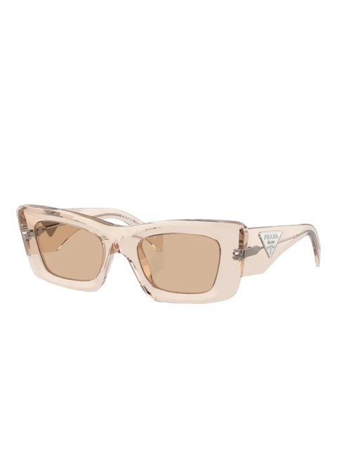 Prada Eyewear cat-eye logo-plaque sunglasses - Neutrals - zdjęcie produktu nr 1