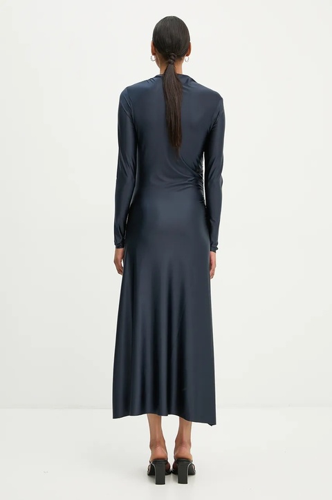 Day Birger et Mikkelsen sukienka Lori - Glossy Stretch kolor granatowy maxi dopasowana DAY65243441 - zdjęcie produktu nr 2