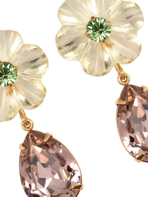 Jennifer Behr Juna flower-drop earrings - Gold - zdjęcie produktu nr 1