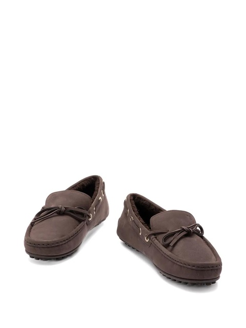 Tod's City Gommino tie-detail leather loafers - Brown - zdjęcie produktu nr 2