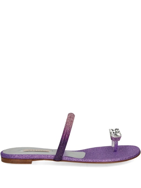Casadei ring-detail slides - Purple - zdjęcie produktu nr 1