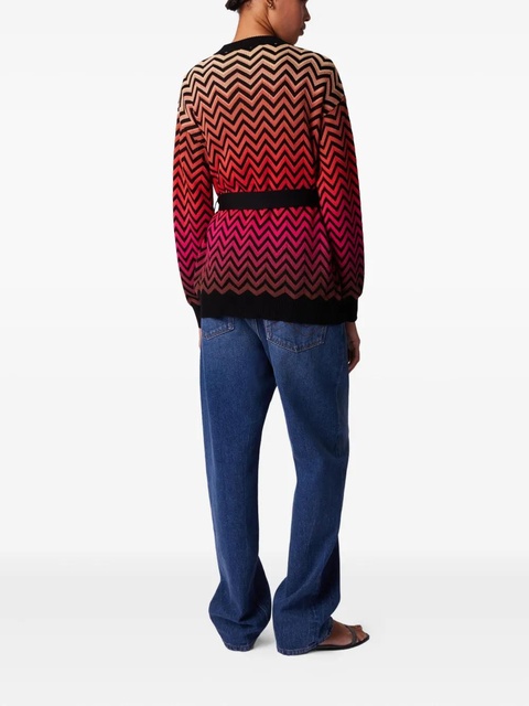 Missoni chevron-motif cardigan - Black - zdjęcie produktu nr 2
