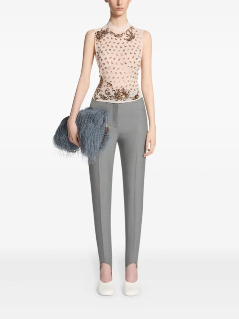 DRIES VAN NOTEN embellished-bib top - Pink - zdjęcie produktu nr 1