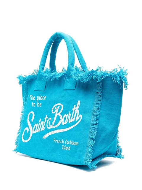 MC2 Saint Barth logo print beach bag - Blue - zdjęcie produktu nr 2