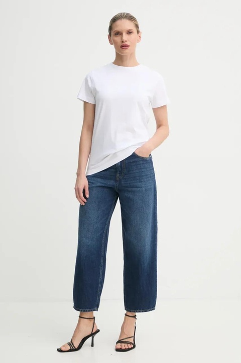 Pinko t-shirt bawełniany damski kolor biały 101752 A2HN - zdjęcie produktu nr 2