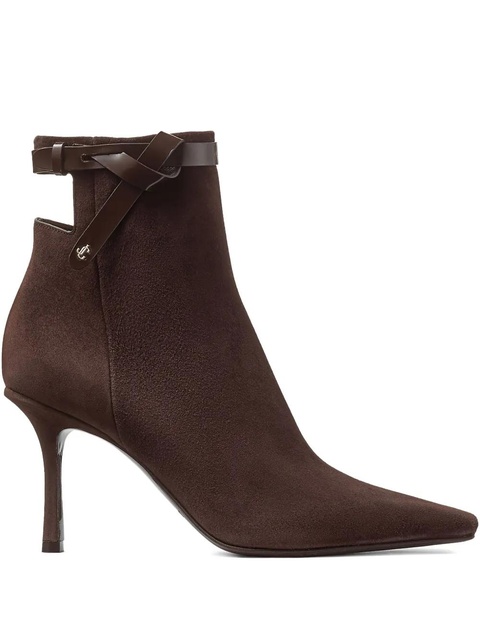 Jimmy Choo 85mm Camie suede ankle boots - Brown - zdjęcie produktu nr 1