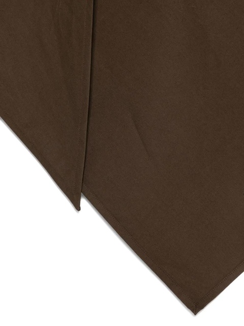 Magda Butrym shawl-collar cotton scarf - Brown - zdjęcie produktu nr 2