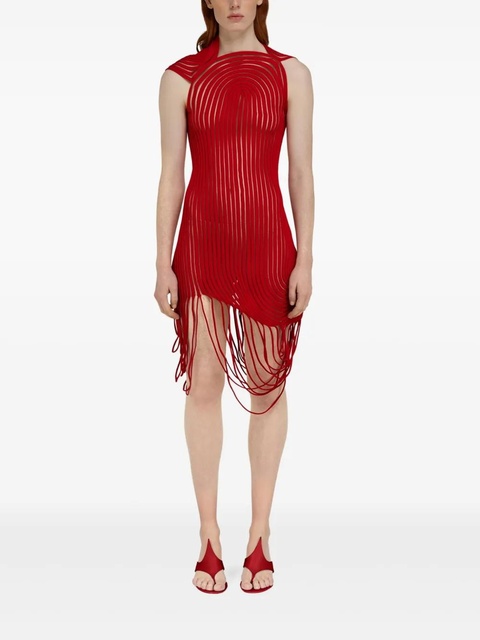 Ferragamo asymmetric mini dress - Red - zdjęcie produktu nr 2