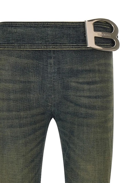 Balenciaga buckle-detail bootcut jeans - Blue - zdjęcie produktu nr 1