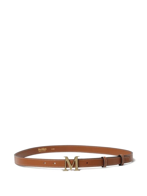 Max Mara logo buckle belt - Brown - zdjęcie produktu nr 1