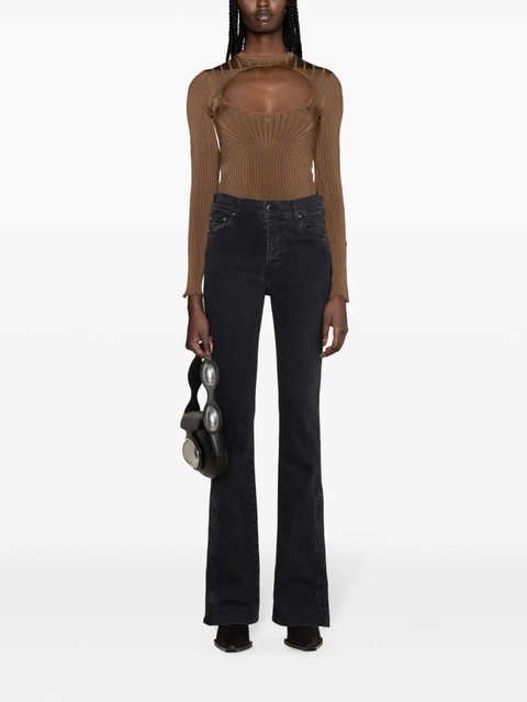 AMIRI Kick high-rise flared jeans - Black - zdjęcie produktu nr 2