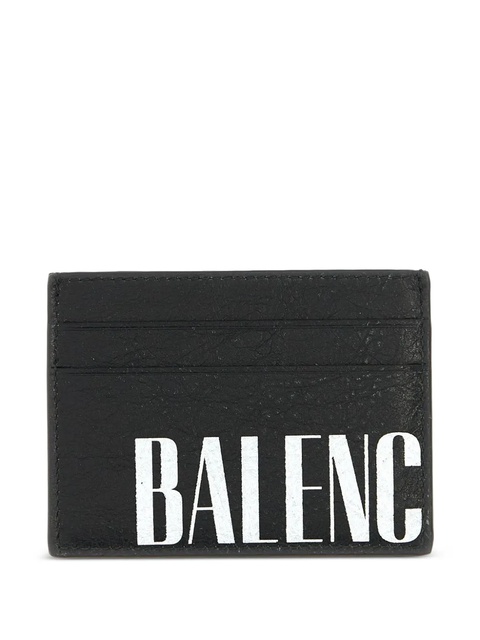 Balenciaga logo-print card holder - Black - zdjęcie produktu nr 2