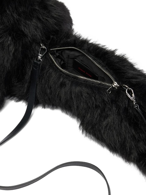 Simone Rocha hare faux-fur crossbody bag - Black - zdjęcie produktu nr 2