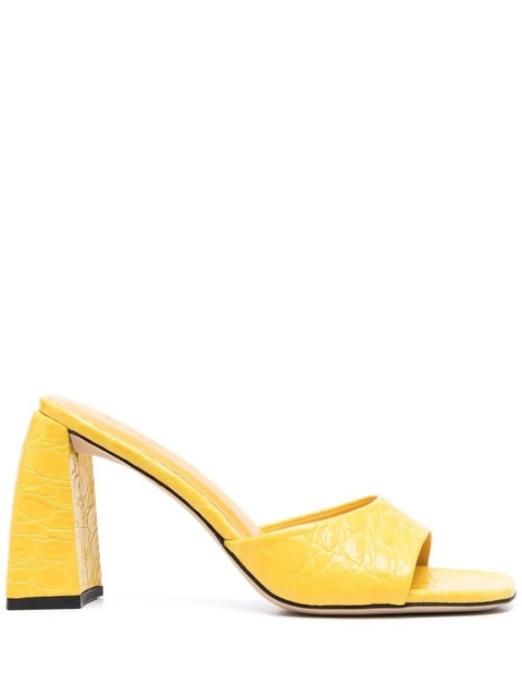 BY FAR 95mm Romy sandals - Yellow - zdjęcie produktu nr 1