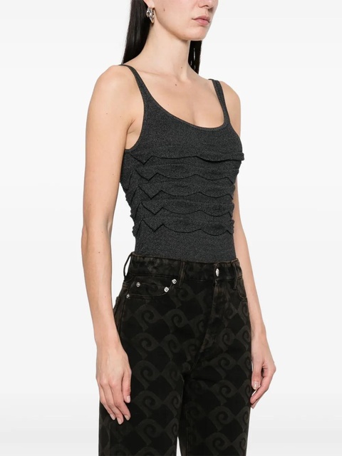 Nanushka textured knitted bodysuit - Grey - zdjęcie produktu nr 2
