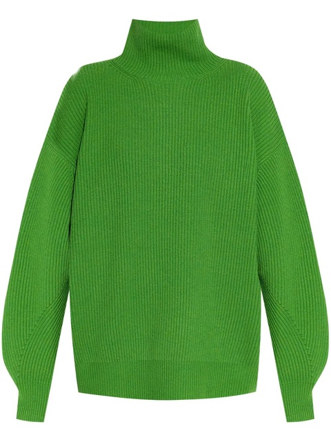 Sportmax wool-cashmere high-neck jumper - Green - zdjęcie produktu nr 1