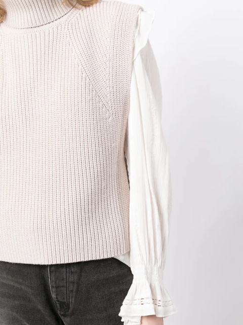 MARANT ÉTOILE Megan vest - Pink - zdjęcie produktu nr 2