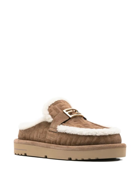 FENDI suede slippers - Brown - zdjęcie produktu nr 1