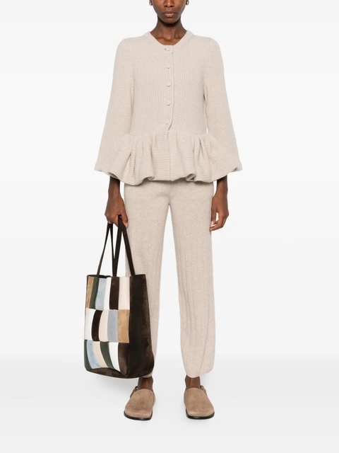 Max Mara ribbed cashmere trousers - Neutrals - zdjęcie produktu nr 1