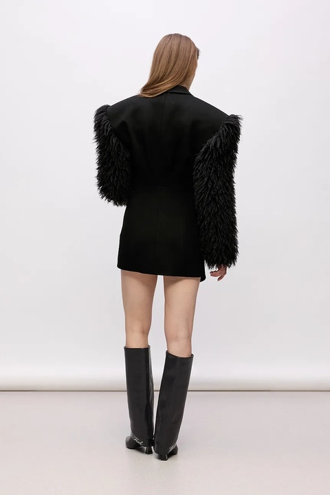 Karl Lagerfeld sukienka Karl Lagerfeld Studio kolor czarny mini dopasowana A4W13061 - zdjęcie produktu nr 2