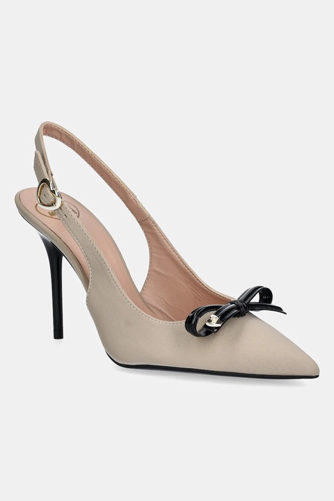 Love Moschino szpilki kolor beżowy JA10069G1MIM0131 - zdjęcie produktu nr 1