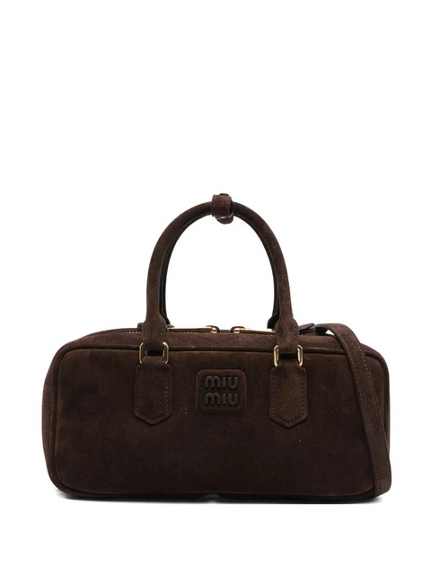 Miu Miu top-handle zip-fastening tote bag - Brown - zdjęcie produktu nr 2
