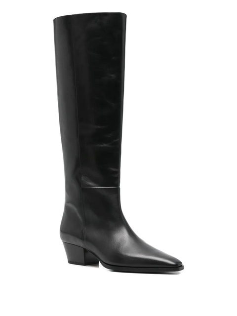 Aeyde 40mm Medea leather boots - Black - zdjęcie produktu nr 2