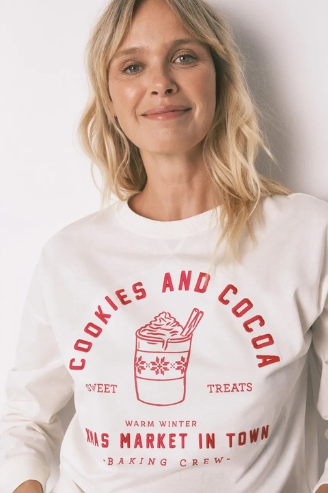 women'secret komplet piżamowy bawełniany damska kolor beżowy 3592474 - zdjęcie produktu nr 2