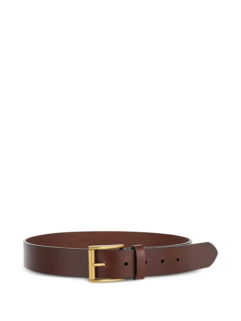 Saint Laurent leather buckle belt - Brown - zdjęcie produktu nr 1