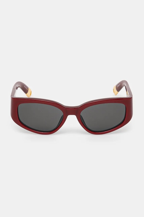 Jacquemus okulary przeciwsłoneczne GALA kolor bordowy JAC5C3SUN - zdjęcie produktu nr 2