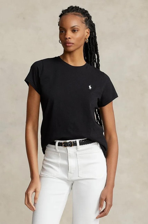 Polo Ralph Lauren t-shirt bawełniany kolor czarny 211898698 - zdjęcie produktu nr 1