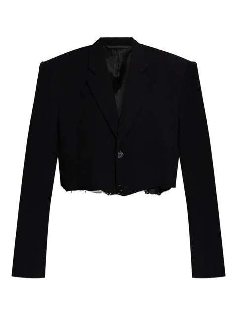 Balenciaga single-breasted notched lapels blazer - Black - zdjęcie produktu nr 1