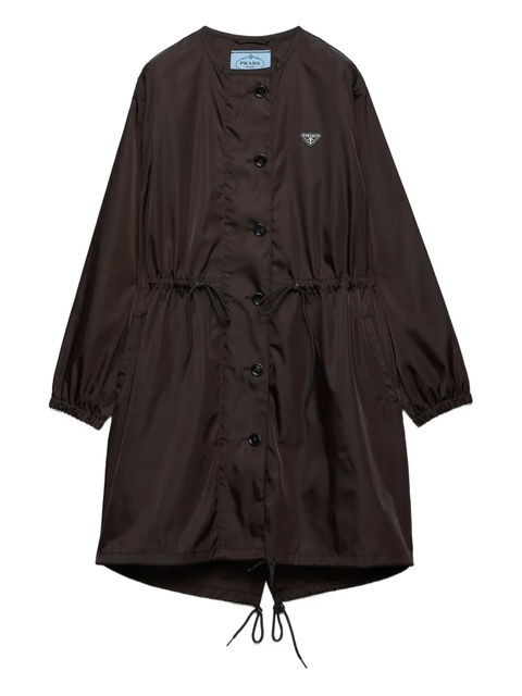 Prada drawstring-waist raincoat - Brown - zdjęcie produktu nr 1