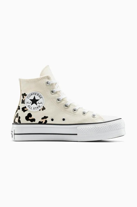 Converse trampki Chuck Taylor All Star Lift kolor beżowy A14936C - zdjęcie produktu nr 1