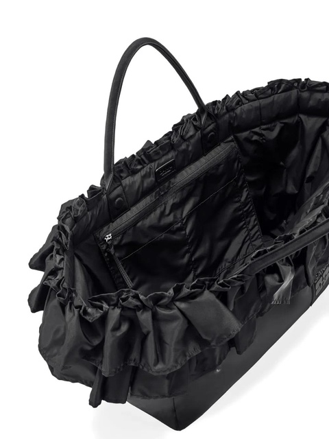 GANNI ruffled-detail shoulder bag - Black - zdjęcie produktu nr 1
