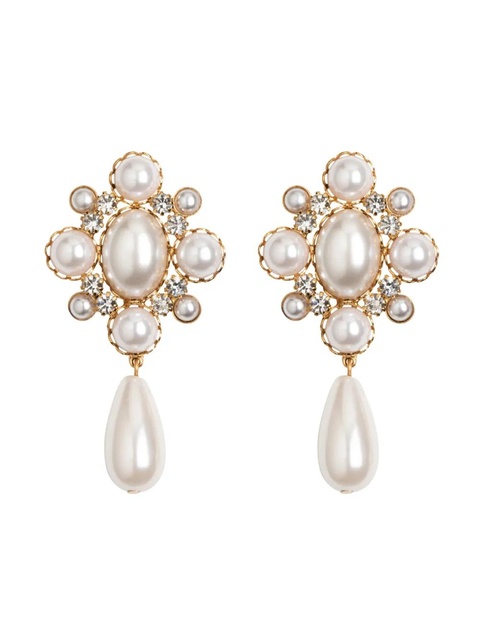 Jennifer Behr Jubilee drop earrings - White - zdjęcie produktu nr 2