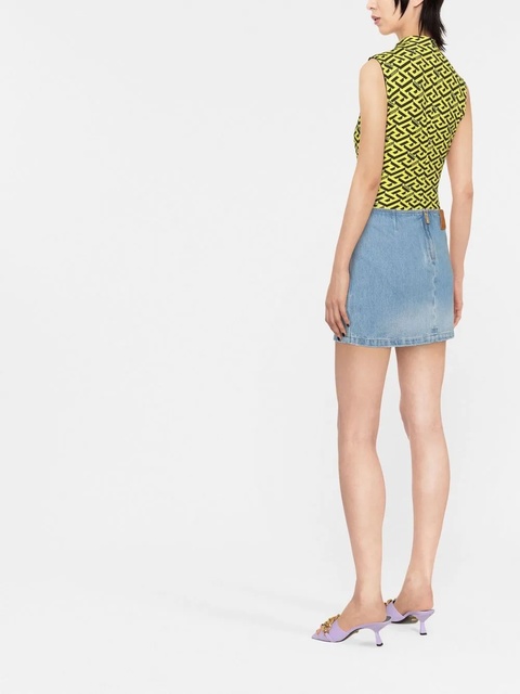 Versace Medusa denim skirt - Blue - zdjęcie produktu nr 2
