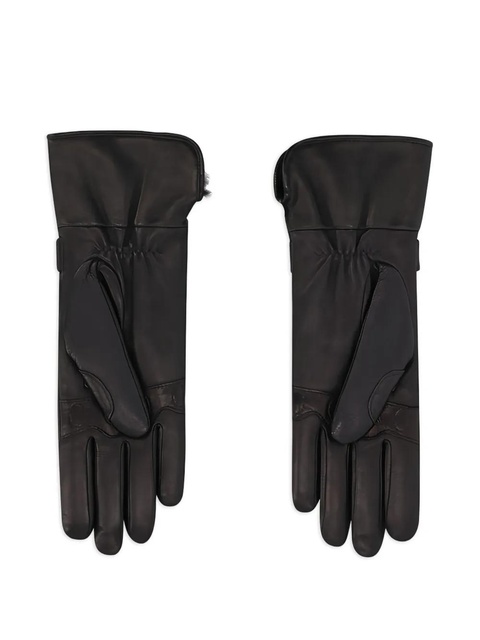 Longchamp leather gloves - Black - zdjęcie produktu nr 2